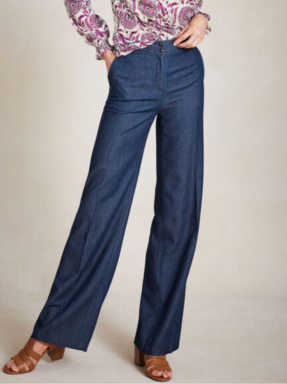 TALBOTS Wide Leg Dark Blue Women's Jeans